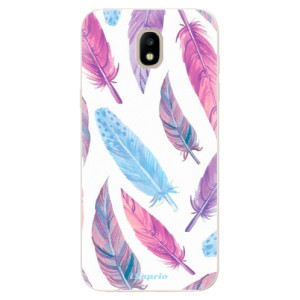 Silikonové pouzdro iSaprio - Samsung Galaxy J5 2017 - Feather Pattern 10