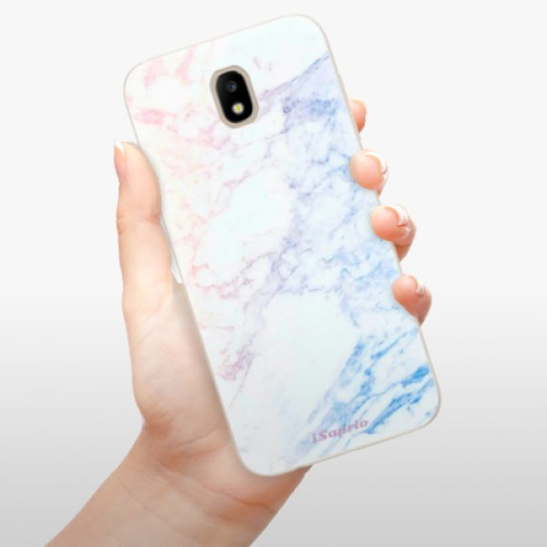 Silikonové pouzdro iSaprio - Samsung Galaxy J5 2017 - Raibow Marble 10