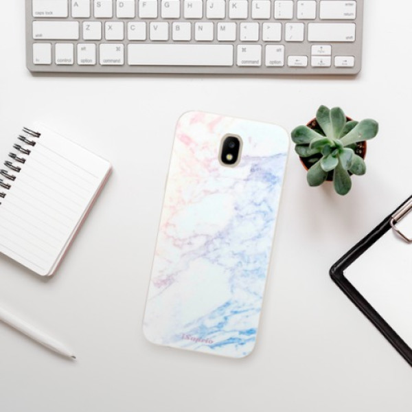 Silikonové pouzdro iSaprio - Samsung Galaxy J5 2017 - Raibow Marble 10