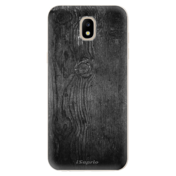Silikonové odolné pouzdro iSaprio Black Wood 13 na mobil Samsung Galaxy J5 2017 (Silikonový odolný kryt, obal, pouzdro iSaprio Black Wood 13 na mobil Samsung Galaxy J5 (2017))