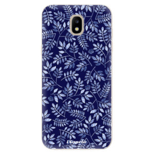Silikonové pouzdro iSaprio - Samsung Galaxy J5 2017 - Blue Leaves 05