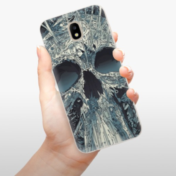 Silikonové pouzdro iSaprio - Samsung Galaxy J5 2017 - Abstract Skull