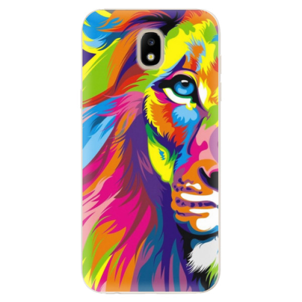 Silikonové odolné pouzdro iSaprio Rainbow Lion na mobil Samsung Galaxy J5 2017 (Silikonový odolný kryt, obal, pouzdro iSaprio Rainbow Lion na mobil Samsung Galaxy J5 (2017))