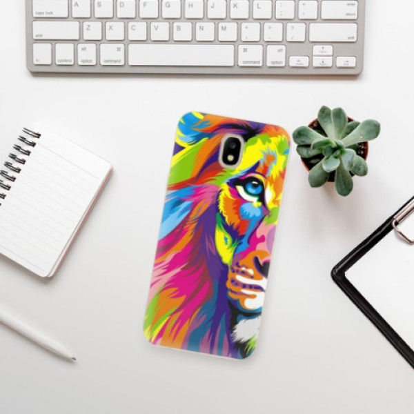 Silikonové pouzdro iSaprio - Samsung Galaxy J5 2017 - Rainbow Lion