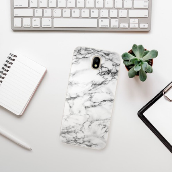 Silikonové pouzdro iSaprio - Samsung Galaxy J5 2017 - White Marble 01