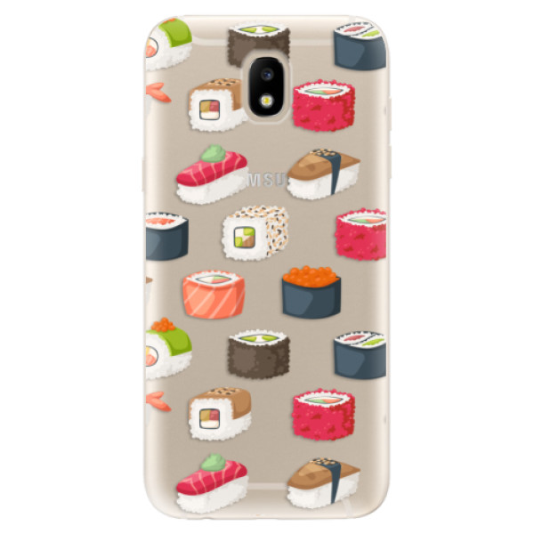 Silikonové odolné pouzdro iSaprio Sushi Pattern na mobil Samsung Galaxy J5 2017 (Silikonový odolný kryt, obal, pouzdro iSaprio Sushi Pattern na mobil Samsung Galaxy J5 (2017))