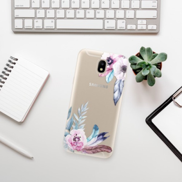 Silikonové pouzdro iSaprio - Samsung Galaxy J5 2017 - Flower Pattern 04