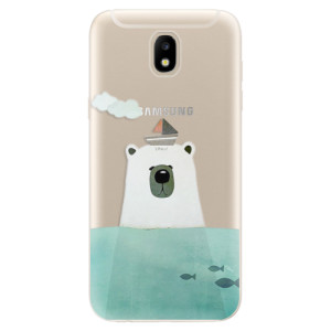 Silikonové pouzdro iSaprio - Samsung Galaxy J5 2017 - Bear With Boat