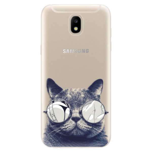 Silikonové odolné pouzdro iSaprio Crazy Cat 01 na mobil Samsung Galaxy J5 2017 (Silikonový odolný kryt, obal, pouzdro iSaprio Crazy Cat 01 na mobil Samsung Galaxy J5 (2017))