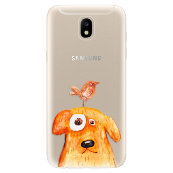 Silikonové odolné pouzdro iSaprio Dog And Bird na mobil Samsung Galaxy J5 2017 (Silikonový odolný kryt, obal, pouzdro iSaprio Dog And Bird na mobil Samsung Galaxy J5 (2017))