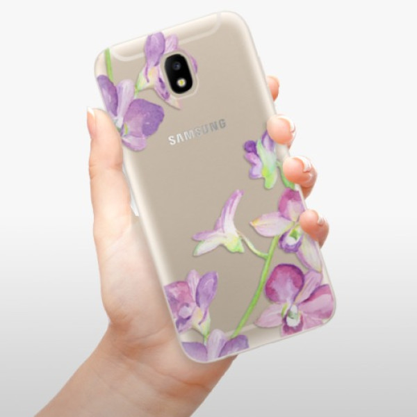 Silikonové pouzdro iSaprio - Samsung Galaxy J5 2017 - Purple Orchid