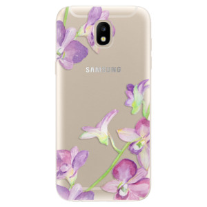 Silikonové pouzdro iSaprio - Samsung Galaxy J5 2017 - Purple Orchid