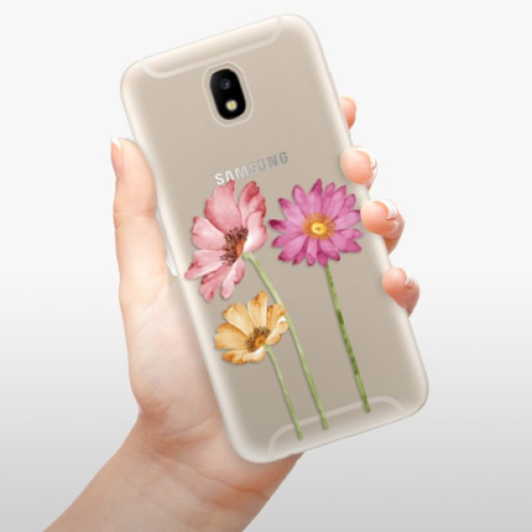 Silikonové pouzdro iSaprio - Samsung Galaxy J5 2017 - Three Flowers