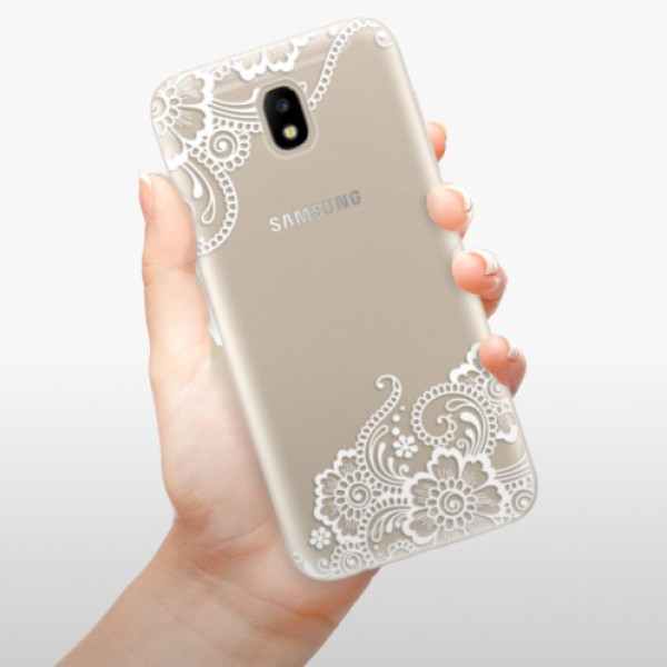 Silikonové pouzdro iSaprio - Samsung Galaxy J5 2017 - White Lace 02