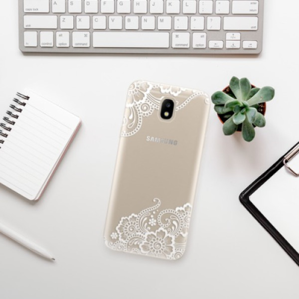 Silikonové pouzdro iSaprio - Samsung Galaxy J5 2017 - White Lace 02