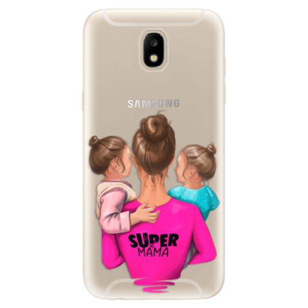 Silikonové odolné pouzdro iSaprio Super Mama & Two Girls na mobil Samsung Galaxy J5 2017 (Silikonový odolný kryt, obal, pouzdro iSaprio Super Mama & Two Girls na mobil Samsung Galaxy J5 (2017))