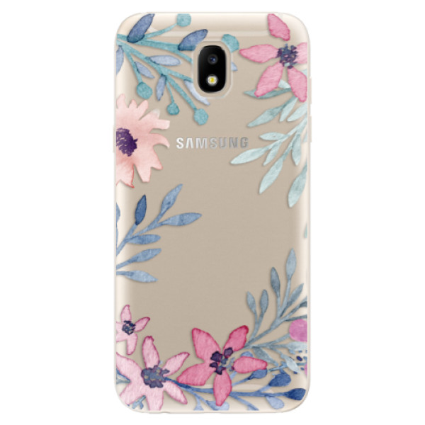 Silikonové odolné pouzdro iSaprio Leaves and Flowers na mobil Samsung Galaxy J5 2017 (Silikonový odolný kryt, obal, pouzdro iSaprio Leaves and Flowers na mobil Samsung Galaxy J5 (2017))