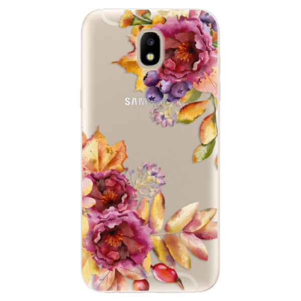 Silikonové odolné pouzdro iSaprio Fall Flowers na mobil Samsung Galaxy J5 2017 (Silikonový odolný kryt, obal, pouzdro iSaprio Fall Flowers na mobil Samsung Galaxy J5 (2017))