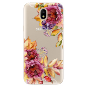 Silikonové pouzdro iSaprio - Samsung Galaxy J5 2017 - Fall Flowers