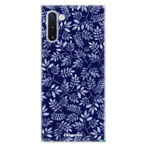 Odolné silikonové pouzdro iSaprio - Blue Leaves 05 - Samsung Galaxy Note 10