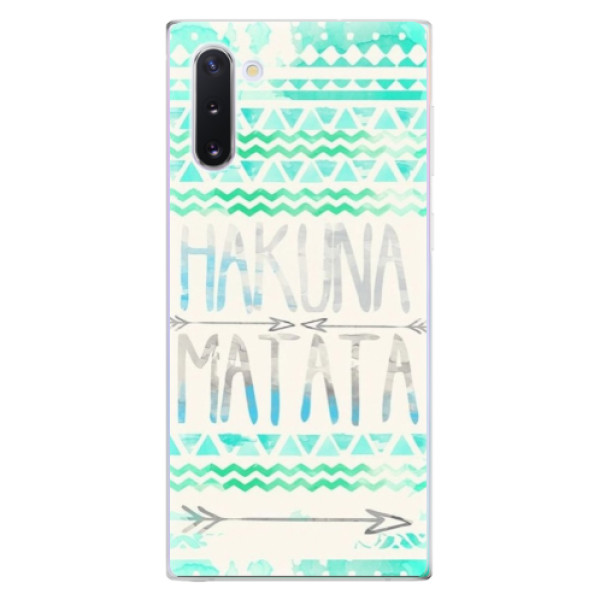 Odolné silikonové pouzdro iSaprio - Hakuna Matata Green - Samsung Galaxy Note 10