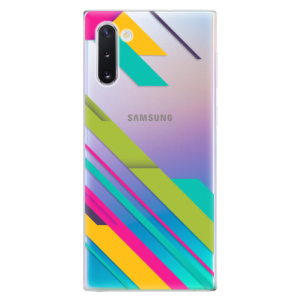 Odolné silikonové pouzdro iSaprio - Color Stripes 03 - Samsung Galaxy Note 10
