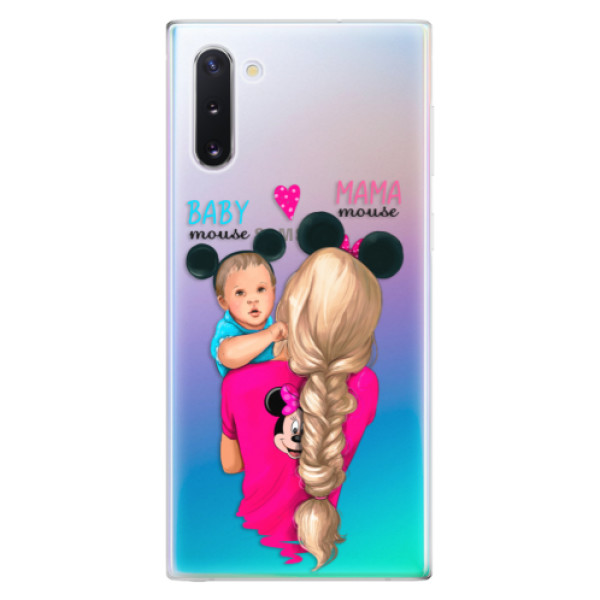 Odolné silikonové pouzdro iSaprio - Mama Mouse Blonde and Boy - Samsung Galaxy Note 10