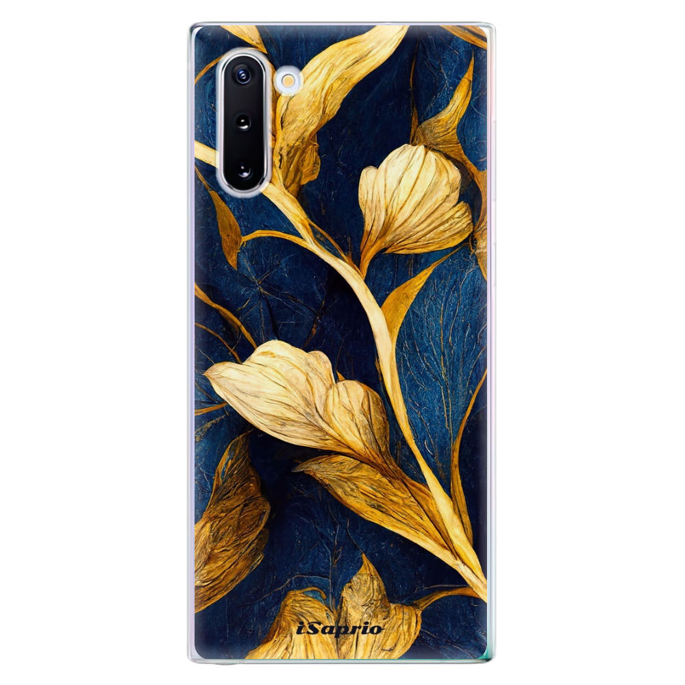 Odolné silikonové pouzdro iSaprio - Gold Leaves - Samsung Galaxy Note 10