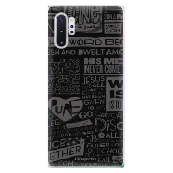 Odolné silikonové pouzdro iSaprio - Text 01 - Samsung Galaxy Note 10+