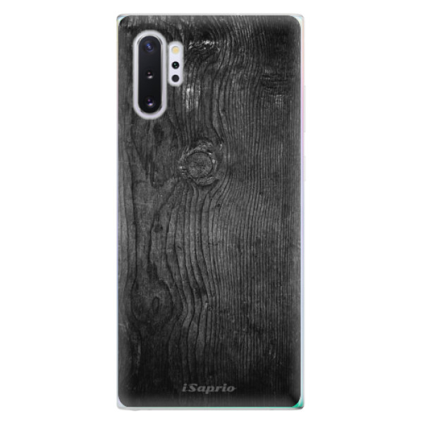 Silikonové odolné pouzdro iSaprio Black Wood 13 na mobil Samsung Galaxy Note 10 Plus (Silikonový odolný kryt, obal, pouzdro iSaprio Black Wood 13 na mobil Samsung Galaxy Note 10+)