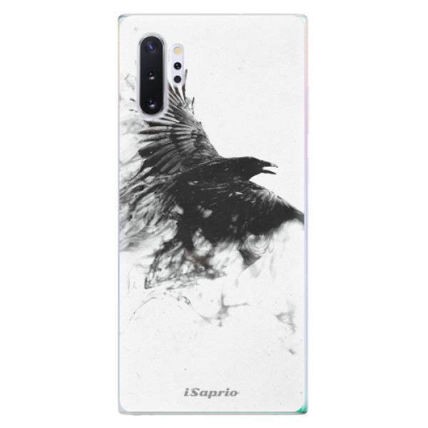 Silikonové odolné pouzdro iSaprio Dark Bird 01 na mobil Samsung Galaxy Note 10 Plus (Silikonový odolný kryt, obal, pouzdro iSaprio Dark Bird 01 na mobil Samsung Galaxy Note 10+)