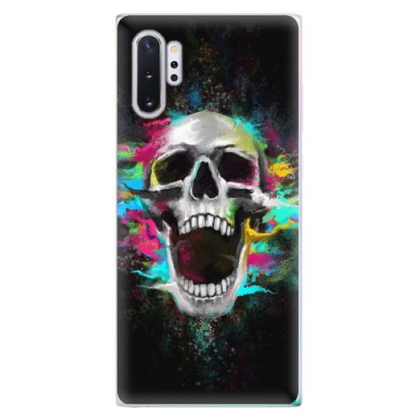 Silikonové odolné pouzdro iSaprio Skull in Colors na mobil Samsung Galaxy Note 10 Plus (Silikonový odolný kryt, obal, pouzdro iSaprio Skull in Colors na mobil Samsung Galaxy Note 10+)