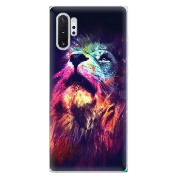 Silikonové odolné pouzdro iSaprio Lion in Colors na mobil Samsung Galaxy Note 10 Plus (Silikonový odolný kryt, obal, pouzdro iSaprio Lion in Colors na mobil Samsung Galaxy Note 10+)