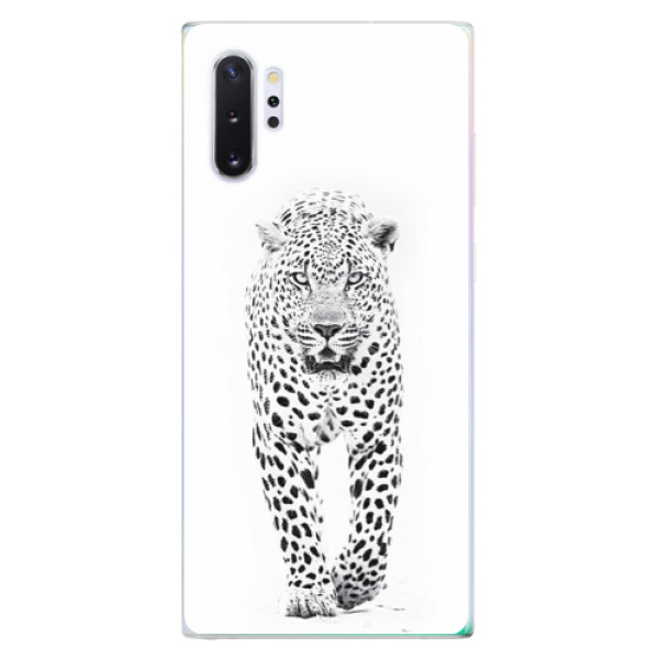 Silikonové odolné pouzdro iSaprio White Jaguar na mobil Samsung Galaxy Note 10 Plus (Silikonový odolný kryt, obal, pouzdro iSaprio White Jaguar na mobil Samsung Galaxy Note 10+)