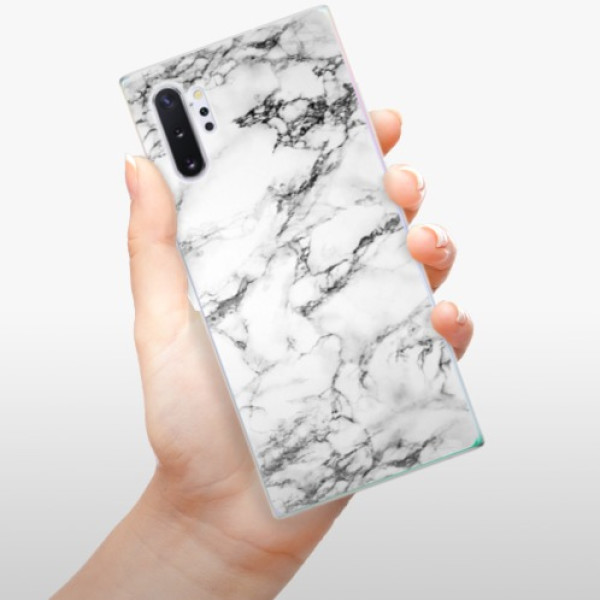 Silikonové pouzdro iSaprio - Samsung Galaxy Note 10 Plus - White Marble 01