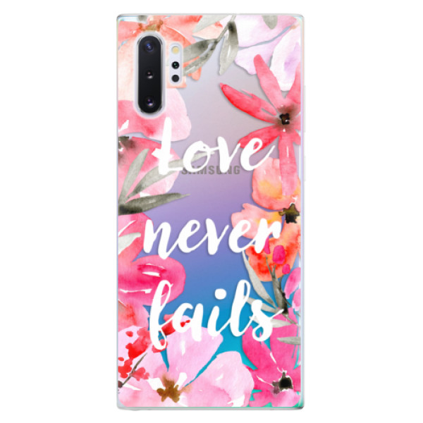 Odolné silikonové pouzdro iSaprio - Love Never Fails - Samsung Galaxy Note 10+