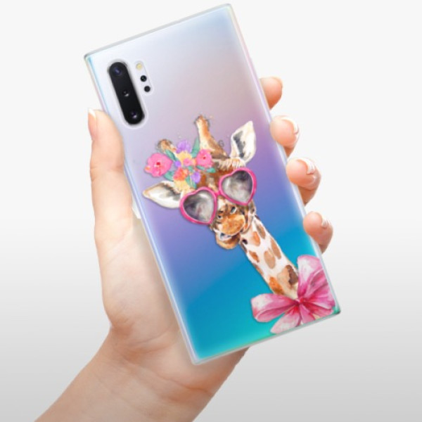 Silikonové pouzdro iSaprio - Samsung Galaxy Note 10 Plus - Lady Giraffe