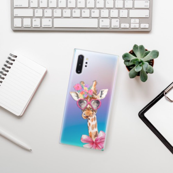 Silikonové pouzdro iSaprio - Samsung Galaxy Note 10 Plus - Lady Giraffe