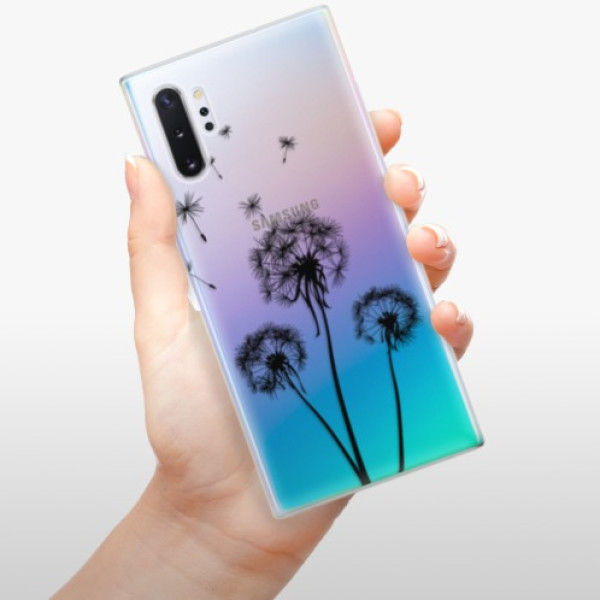 Silikonové pouzdro iSaprio - Samsung Galaxy Note 10 Plus - Three Dandelions black