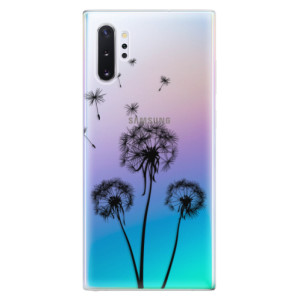 Silikonové pouzdro iSaprio - Samsung Galaxy Note 10 Plus - Three Dandelions black