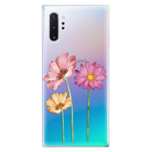 Silikonové pouzdro iSaprio - Samsung Galaxy Note 10 Plus - Three Flowers