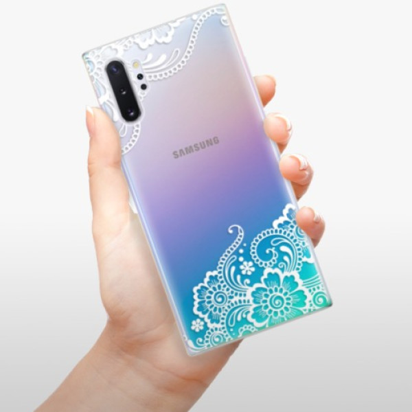 Silikonové pouzdro iSaprio - Samsung Galaxy Note 10 Plus - White Lace 02