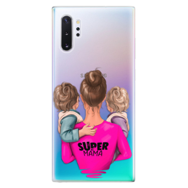 Odolné silikonové pouzdro iSaprio - Super Mama - Two Boys - Samsung Galaxy Note 10+