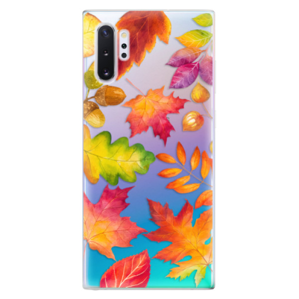 Silikonové odolné pouzdro iSaprio Autumn Leaves 01 na mobil Samsung Galaxy Note 10 Plus (Silikonový odolný kryt, obal, pouzdro iSaprio Autumn Leaves 01 na mobil Samsung Galaxy Note 10+)