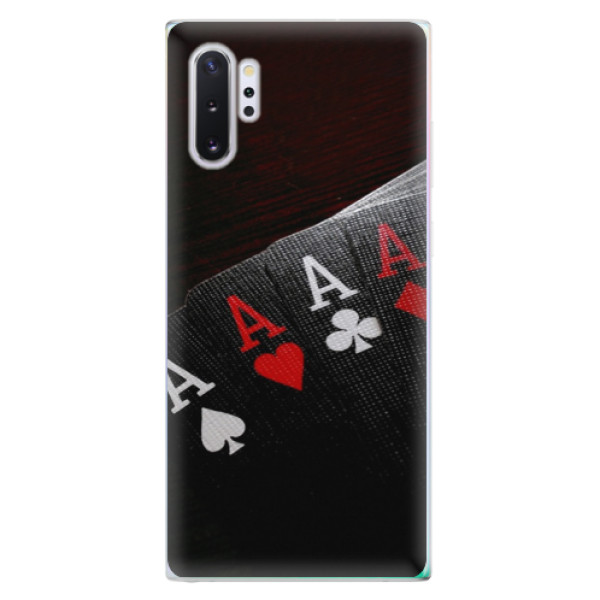 Silikonové odolné pouzdro iSaprio Poker na mobil Samsung Galaxy Note 10 Plus (Silikonový odolný kryt, obal, pouzdro iSaprio Poker na mobil Samsung Galaxy Note 10+)