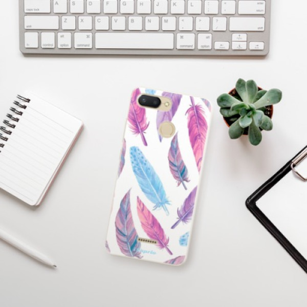 Silikonové pouzdro iSaprio - Xiaomi Redmi 6 - Feather Pattern 10