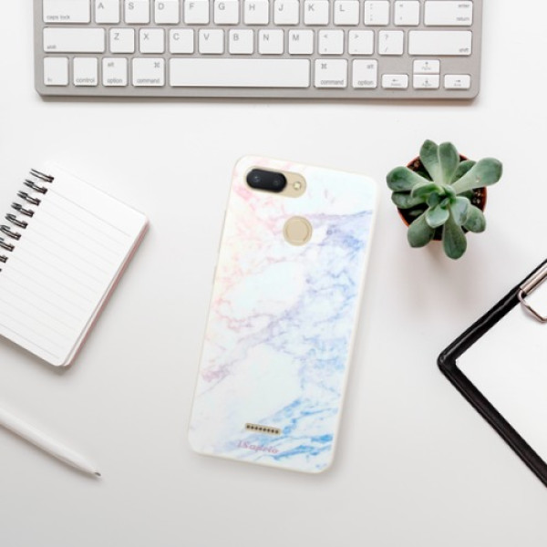 Silikonové pouzdro iSaprio - Xiaomi Redmi 6 - Raibow Marble 10