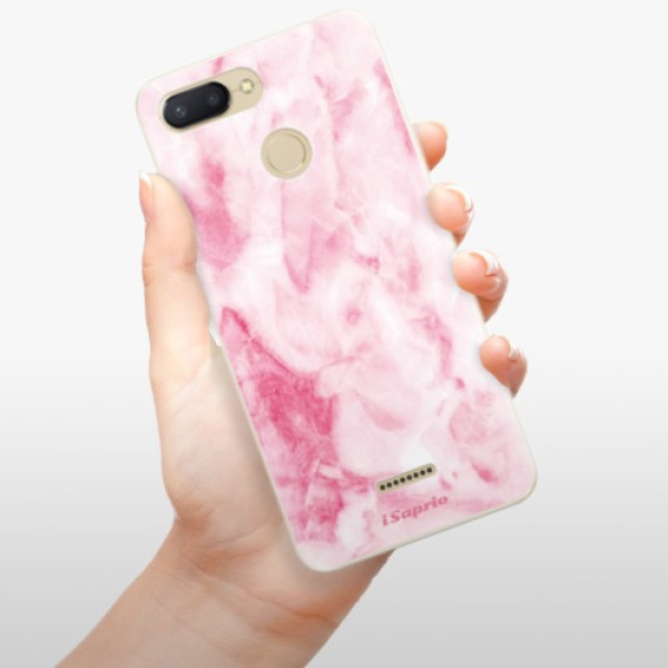 Silikonové pouzdro iSaprio - Xiaomi Redmi 6 - RoseMarble 16