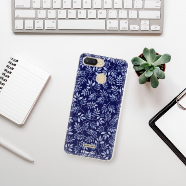 Silikonové pouzdro iSaprio - Xiaomi Redmi 6 - Blue Leaves 05