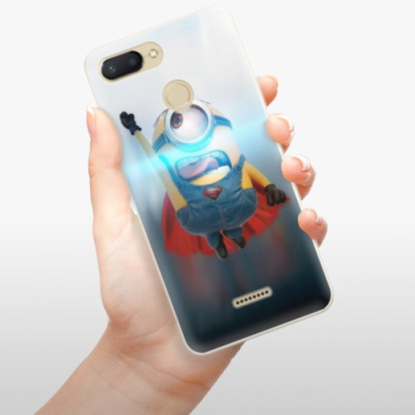 Silikonové pouzdro iSaprio - Xiaomi Redmi 6 - Mimons Superman 02